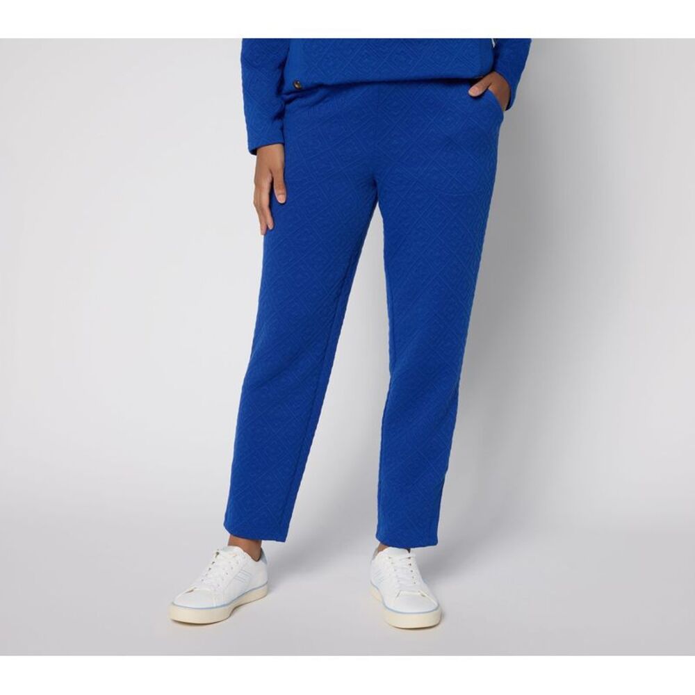 Denim & Co. Women's Plus Sz Pants 1X Make Your Selection: Active Blue A730160